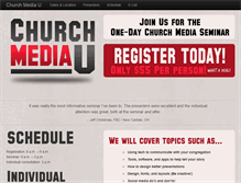 Tablet Screenshot of churchmediau.com
